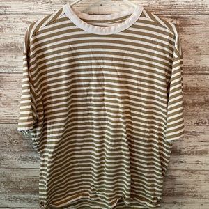 Tan stripe shirt